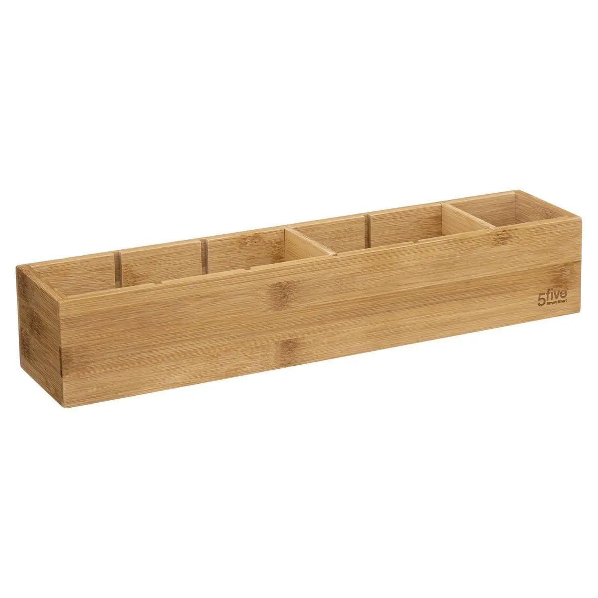 Voir la diapositive 3 : FIVE Organiseur bambou à compartiments  tidy smart  8x38cm naturel