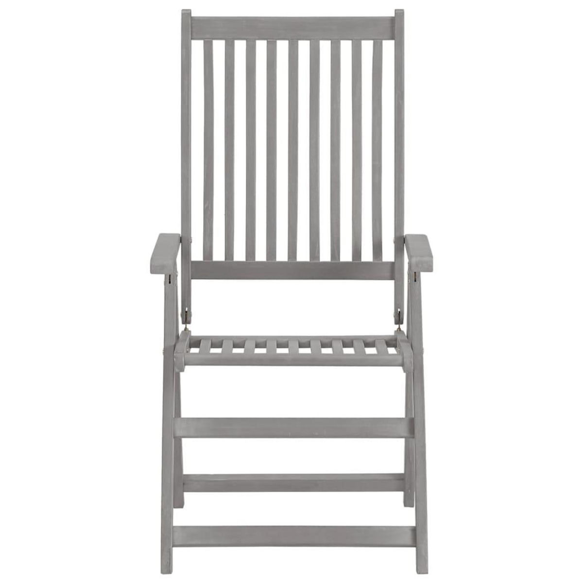 VIDAXL Chaises inclinables de jardin lot de 3 et coussins Bois acacia