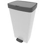 Voir la diapositive 4 : Kitchen move Poubelle de cuisine tri sélectif PICEA Blanc Plastique 70L