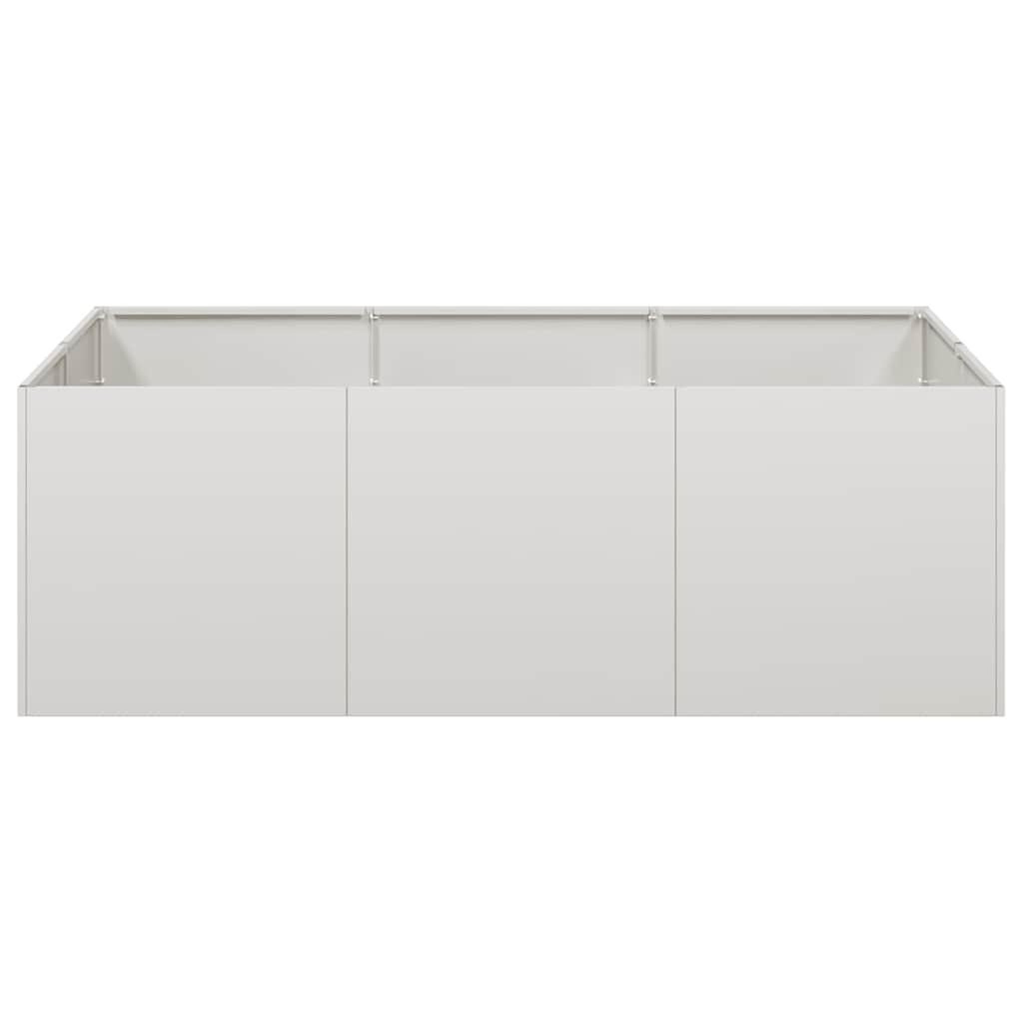 Voir la diapositive 4 : VIDAXL Jardiniere 120x80x40 cm acier inoxydable