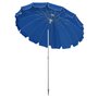 OUTSUNNY Parasol inclinable rond Ø 220 cm tissu polyester haute densité anti-UV mât démontable alu sac de transport inclus bleu