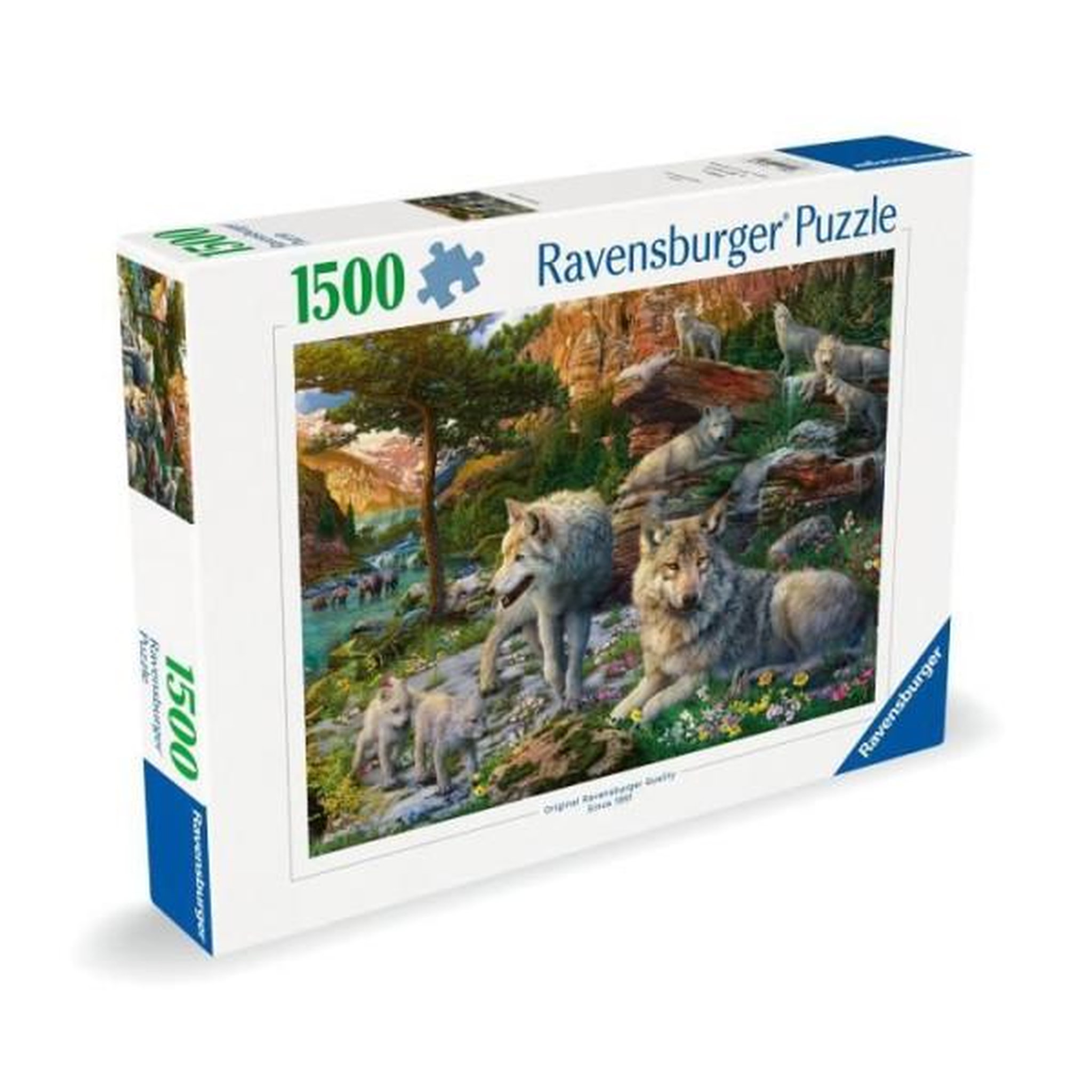 Voir la diapositive 5 : RAVENSBURGER Puzzle 1500 pieces loups au printemps, adultes & enfants des 14 ans, puzzle de qualité supérieure 80x60cm, 12000719, ravensbur