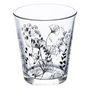 Voir la diapositive 2 : SECRET DE GOURMET Lot de 6 Gobelets en Verre  White Floral  33cl Transparent