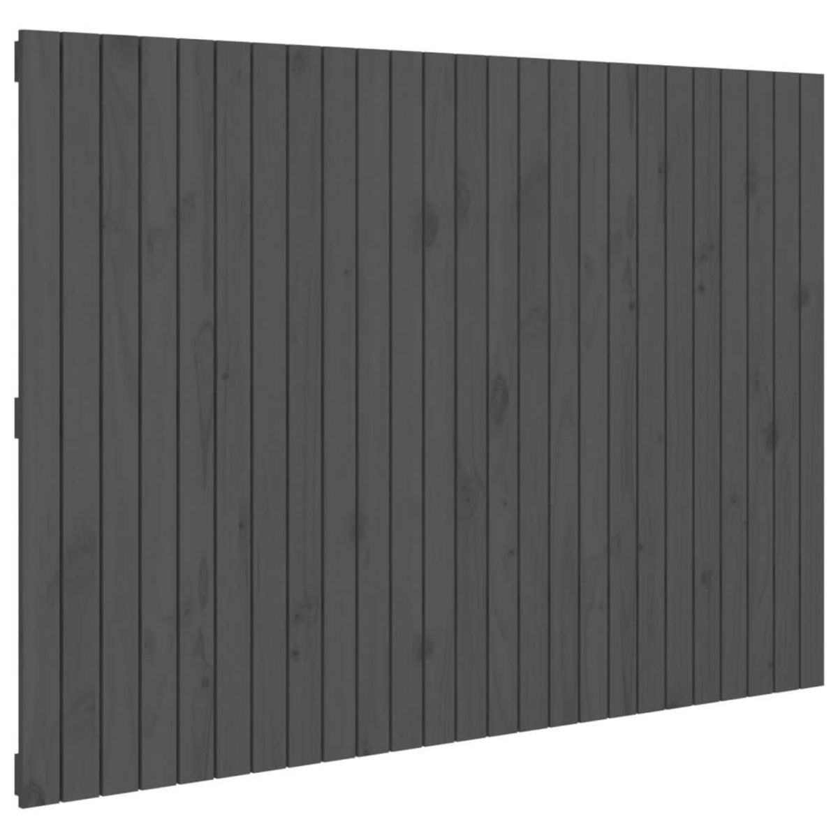 VIDAXL Tete de lit murale Gris 159,5x3x110 cm Bois massif de pin