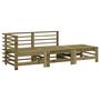 Voir la diapositive 2 : VIDAXL Salon de jardin 3 pcs bois de pin impregne