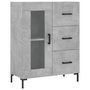 Voir la diapositive 2 : VIDAXL Buffet gris beton 69,5x34x90 cm bois d'ingenierie