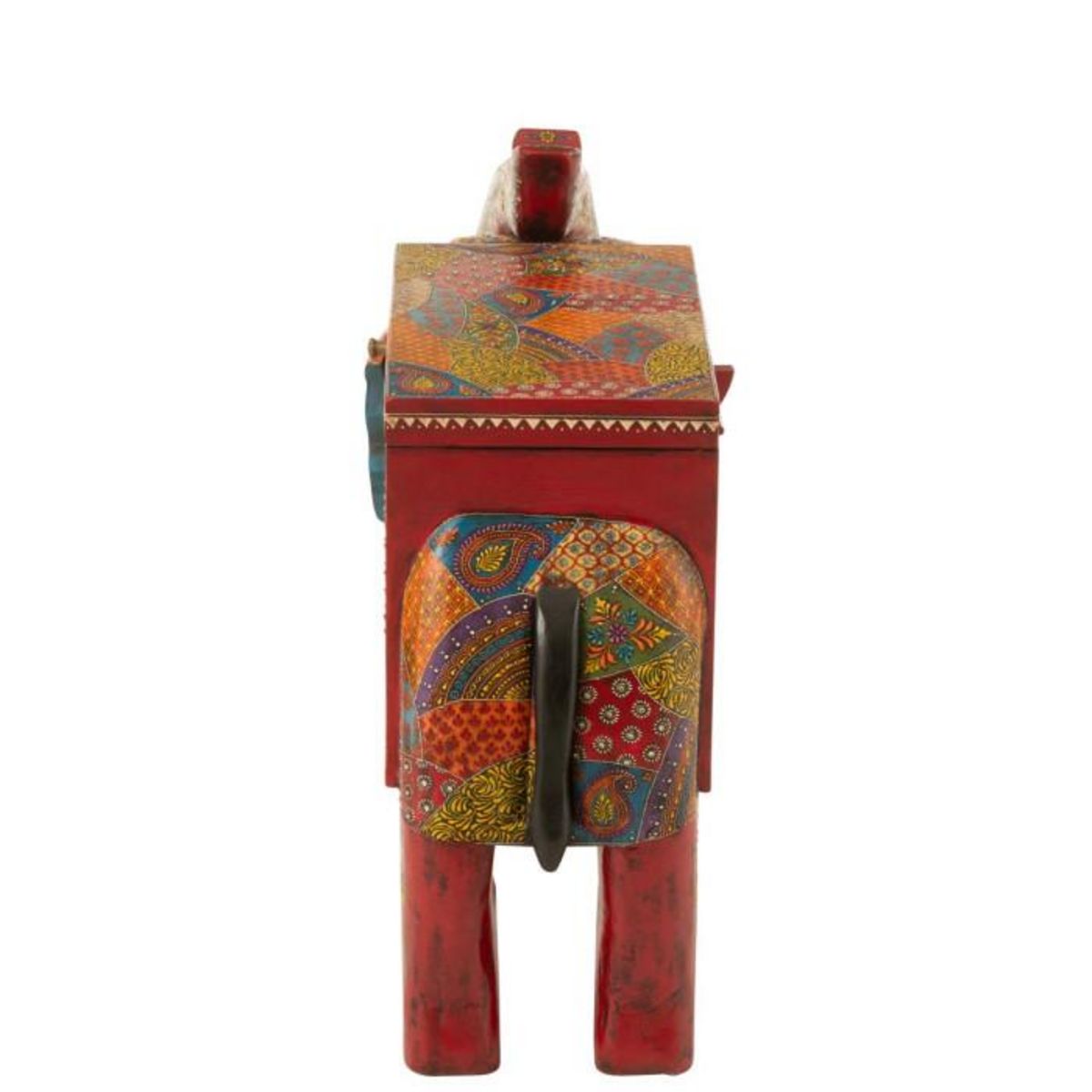 Paris Prix Coffre Éléphant en Bois  Delhi  79cm Multicolore