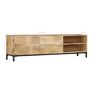 Voir la diapositive 6 : VIDAXL Meuble TV 145x30x41 cm Bois massif de manguier