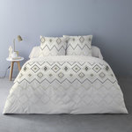 Dourev Housse de couette 260x240 AZTECA + 2 taies 100% coton