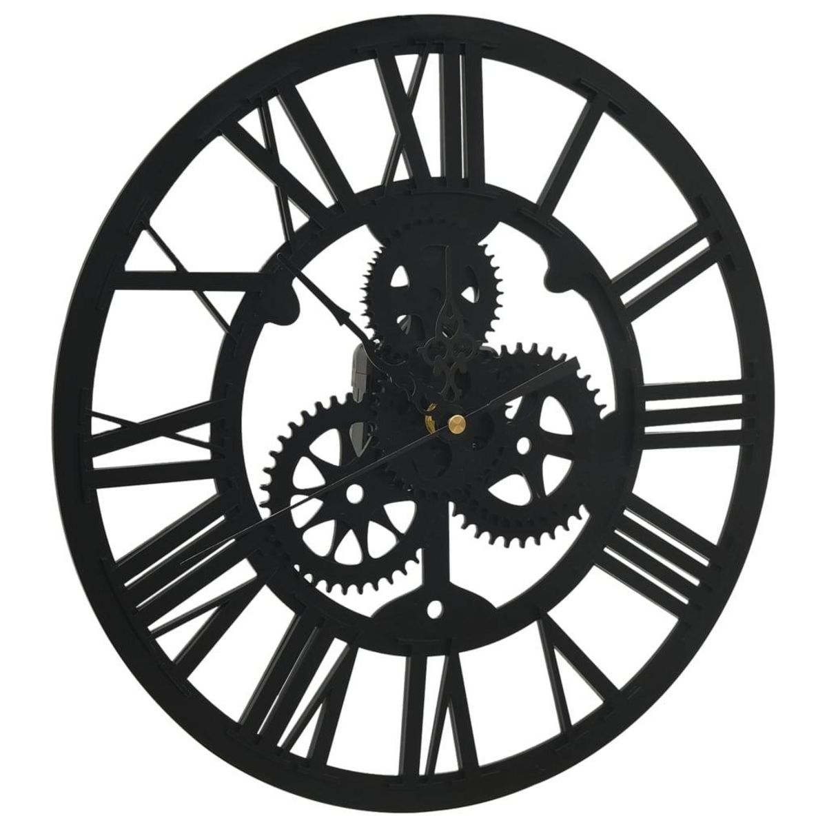 VIDAXL Horloge murale Noir 30 cm Acrylique