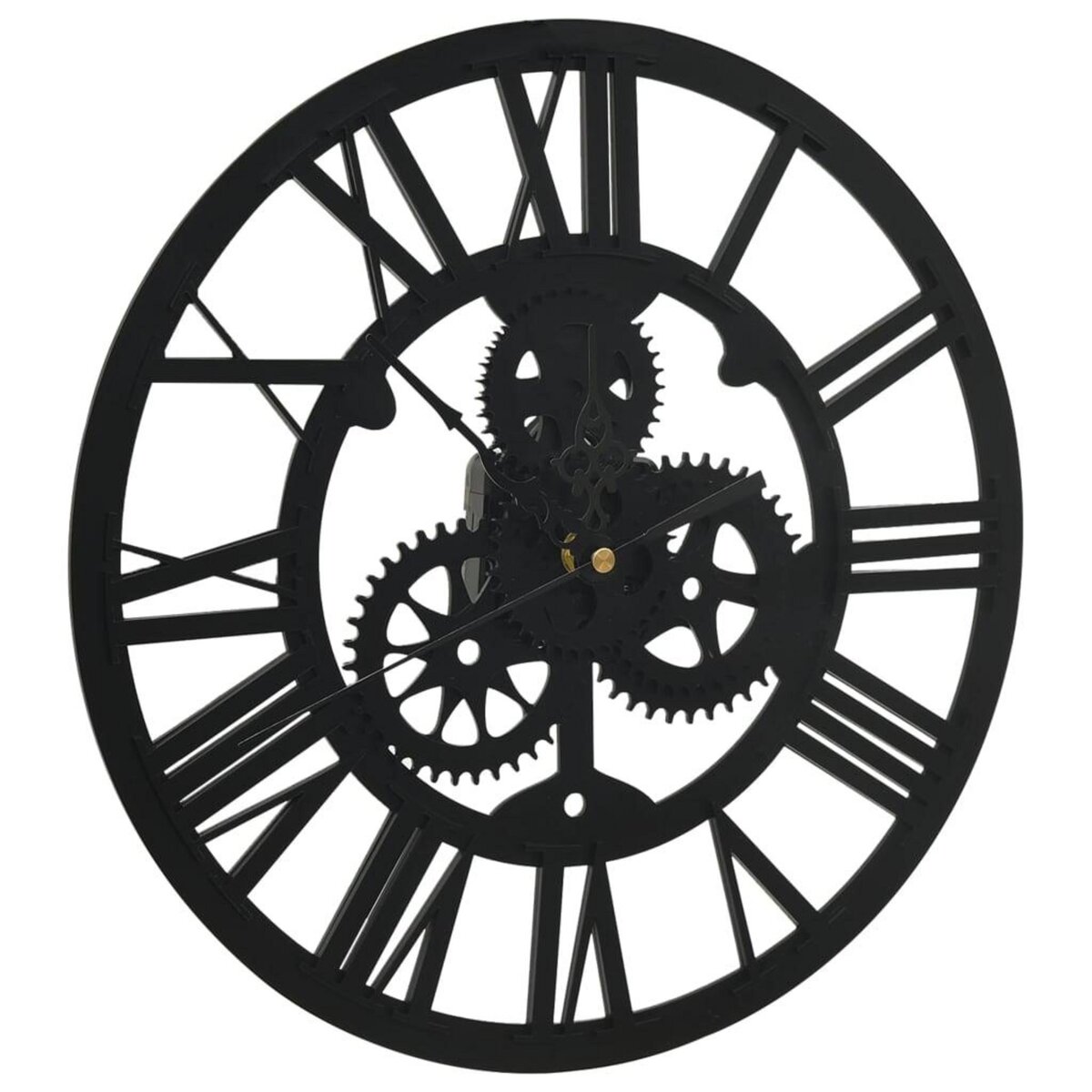 VIDAXL Horloge murale Noir 30 cm Acrylique