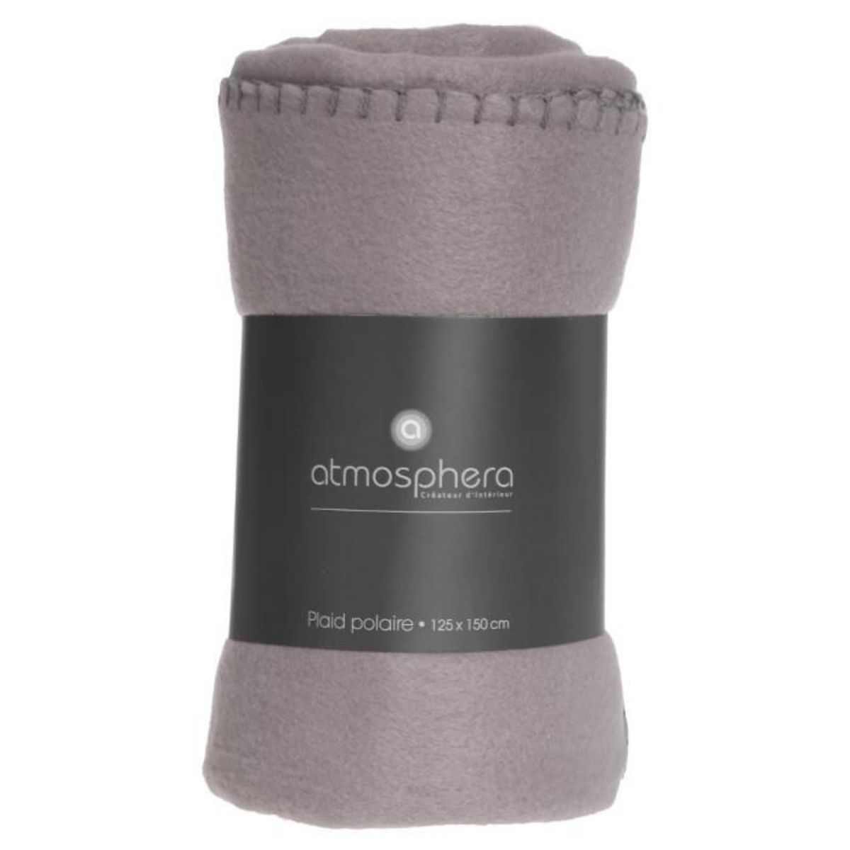 ATMOSPHERA Plaid Polaire  Jeremy  125x150cm Gris