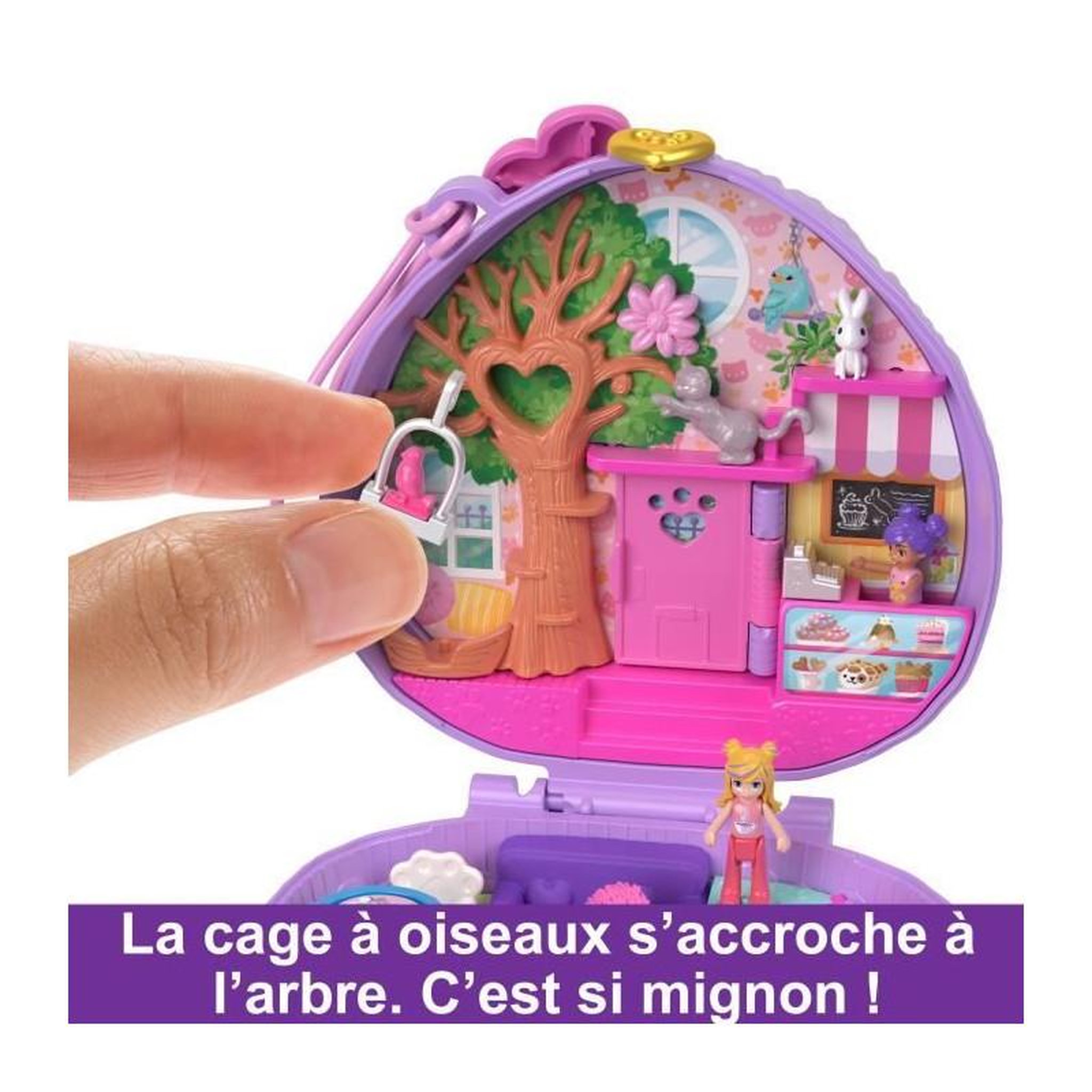 Voir la diapositive 5 : MATTEL Polly Pocket Coffret Cafe du Herisson