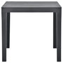 Voir la diapositive 4 : VIDAXL Table de jardin avec 2 bancs Plastique Anthracite