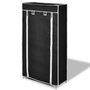 Voir la diapositive 3 : VIDAXL Armoire a chaussures avec housse 58 x 28 x 106 cm Tissu Noir