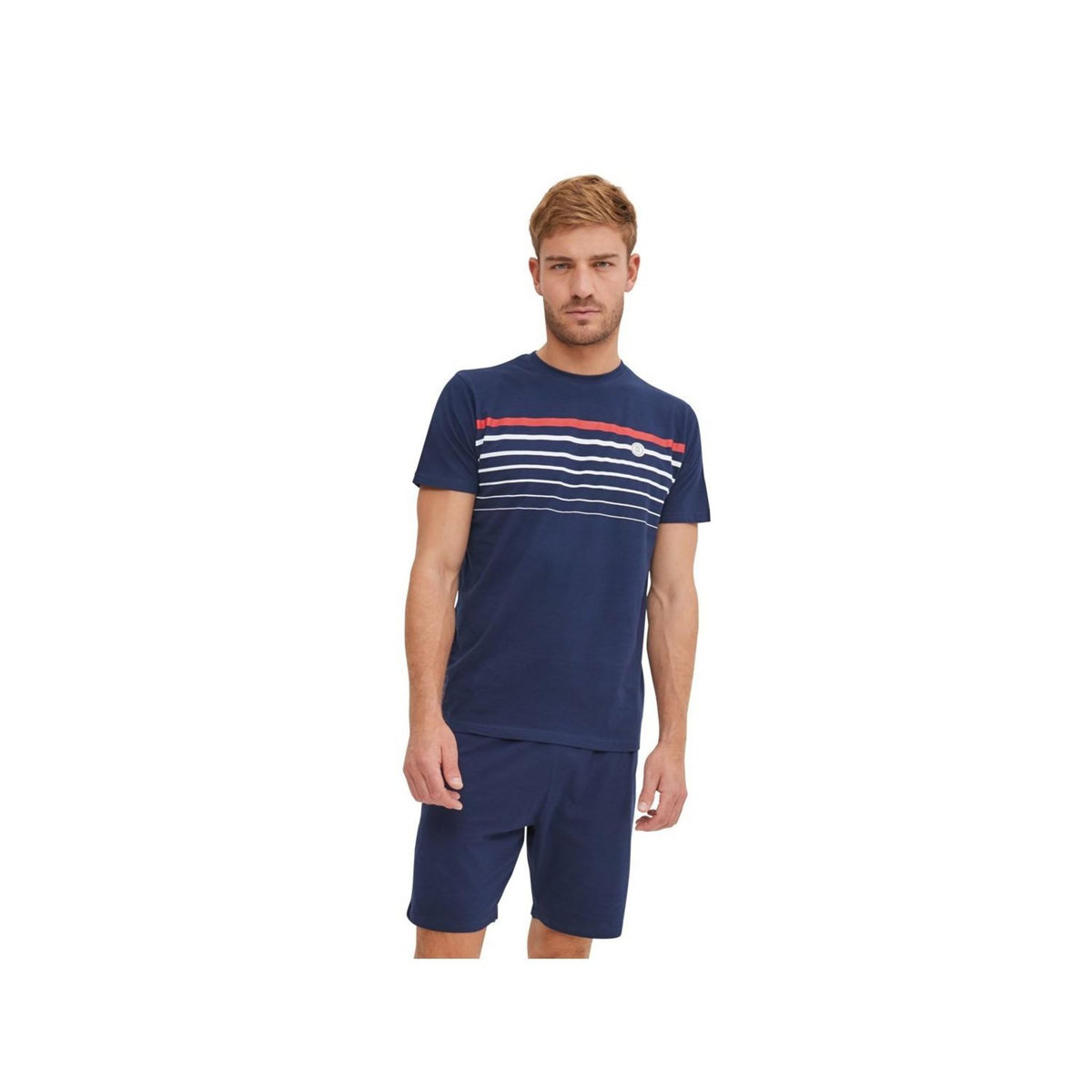 SERGE BLANCO Ensemble Pyjama court Tshirt col rond homme en coton