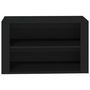 Voir la diapositive 5 : VIDAXL Etagere a chaussures Noir 75x35x45 cm Bois d'ingenierie