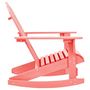 Voir la diapositive 3 : VIDAXL Chaise a bascule de jardin Adirondack bois de sapin massif rose