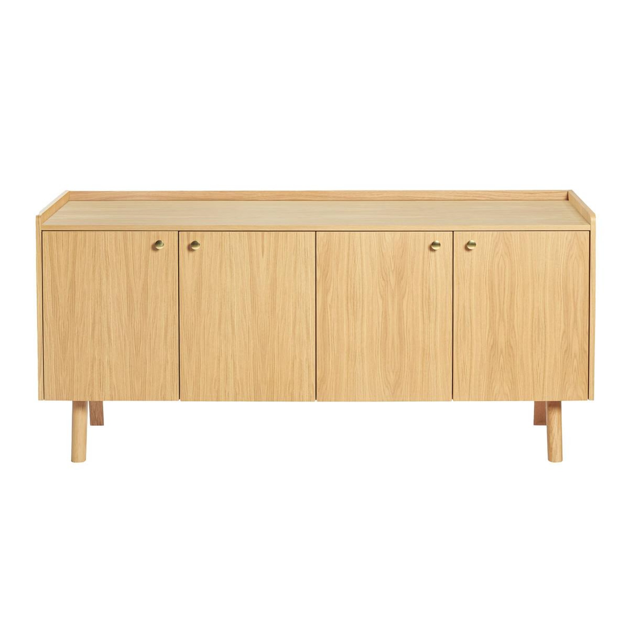Voir la diapositive 2 : Paris Prix Buffet design 4 portes  nice  160cm chêne