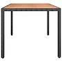 Voir la diapositive 4 : VIDAXL Table de jardin plateau en bois Noir Resine tressee bois massif