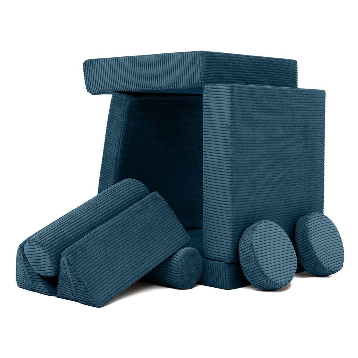 BEST MOBILIER Ines - canapé droit 2 places en velours côtelé