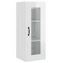 Voir la diapositive 2 : VIDAXL Armoire murale suspendue Blanc brillant 34,5x34x90 cm