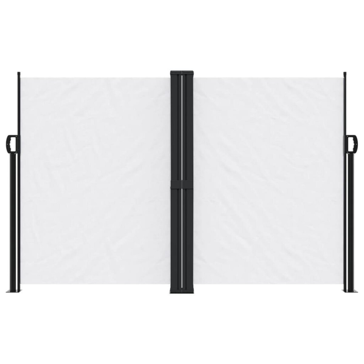 VIDAXL Auvent lateral retractable blanc 160x600 cm