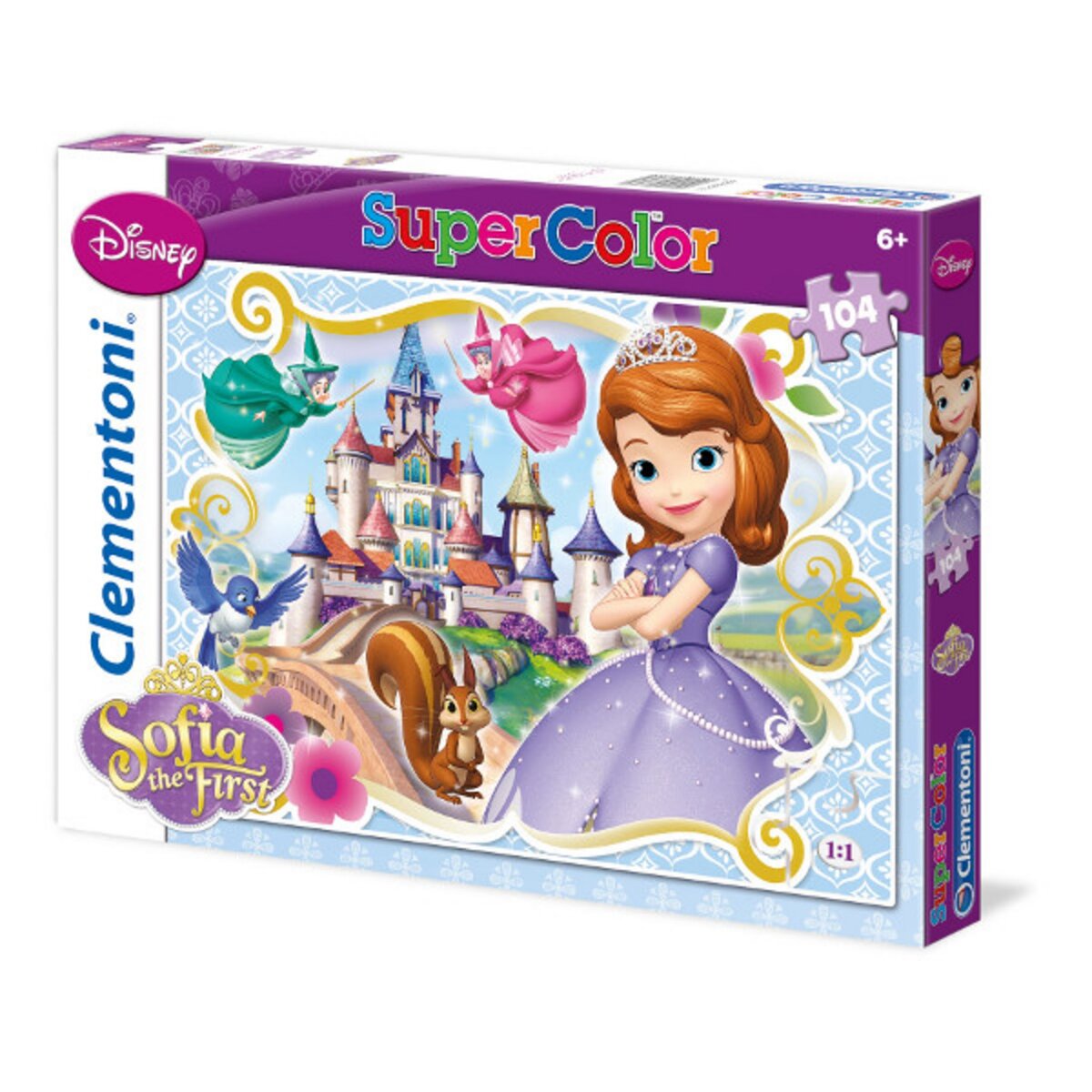 CLEMENTONI Puzzle 104 pièces Princesse Sofia