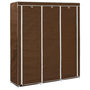 Voir la diapositive 1 : VIDAXL Armoire avec compartiments et barres Marron 150x45x175 cm Tissu