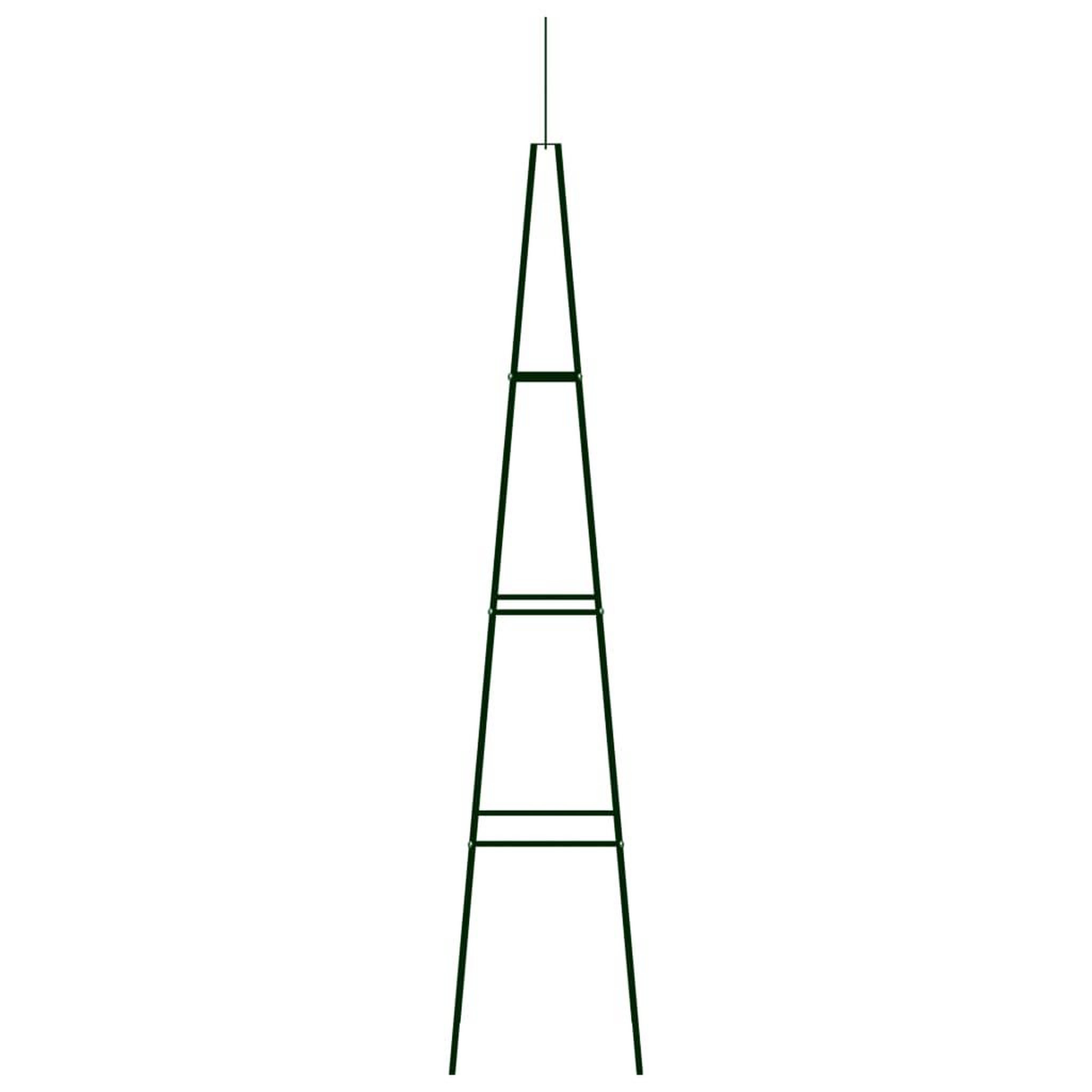 Voir la diapositive 3 : VIDAXL Supports plantes grimpantes 2 pcs Vert fonce 35x35x195 cm Fer