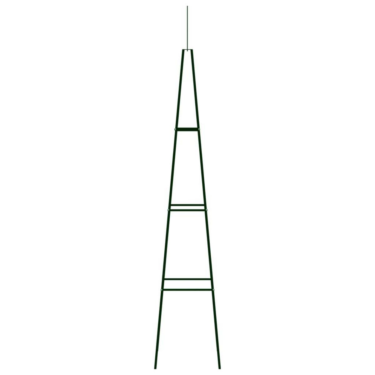 VIDAXL Supports plantes grimpantes 2 pcs Vert fonce 35x35x195 cm Fer