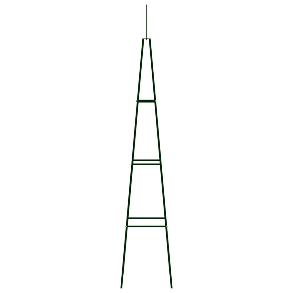 VIDAXL Supports plantes grimpantes 2 pcs Vert fonce 35x35x195 cm Fer