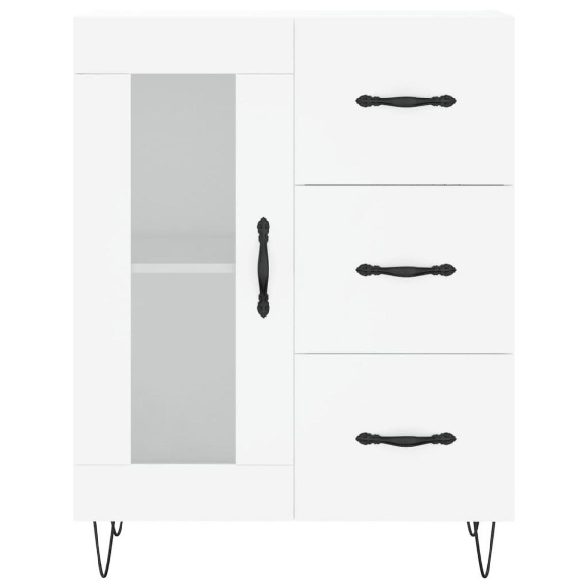 VIDAXL Buffet blanc 69,5x34x90 cm bois d'ingenierie