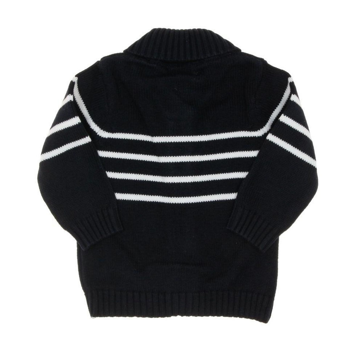 ELLE EST OU LA MER Gilet Marinière /Blanc Garçon EOM Gila