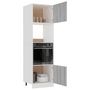 Voir la diapositive 4 : VIDAXL Armoire a micro-ondes Sonoma gris 60x57x207 cm