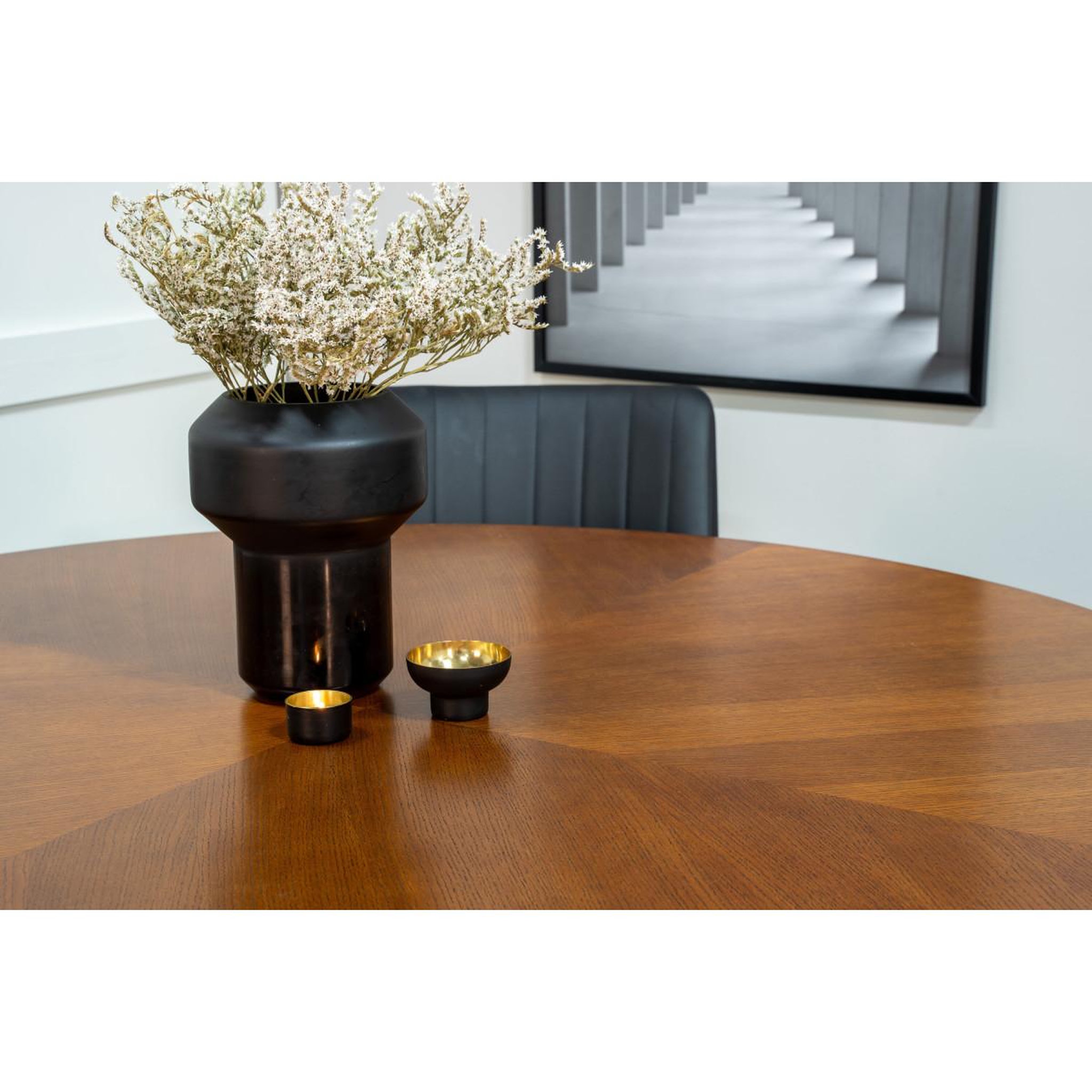 Voir la diapositive 6 : Paris Prix Ensemble table à manger & 6 chaises  copenhagen & comfort  150cm marron & noir