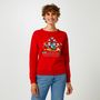 Voir la diapositive 2 : INEXTENSO Pull de Noël Disney rouge femme