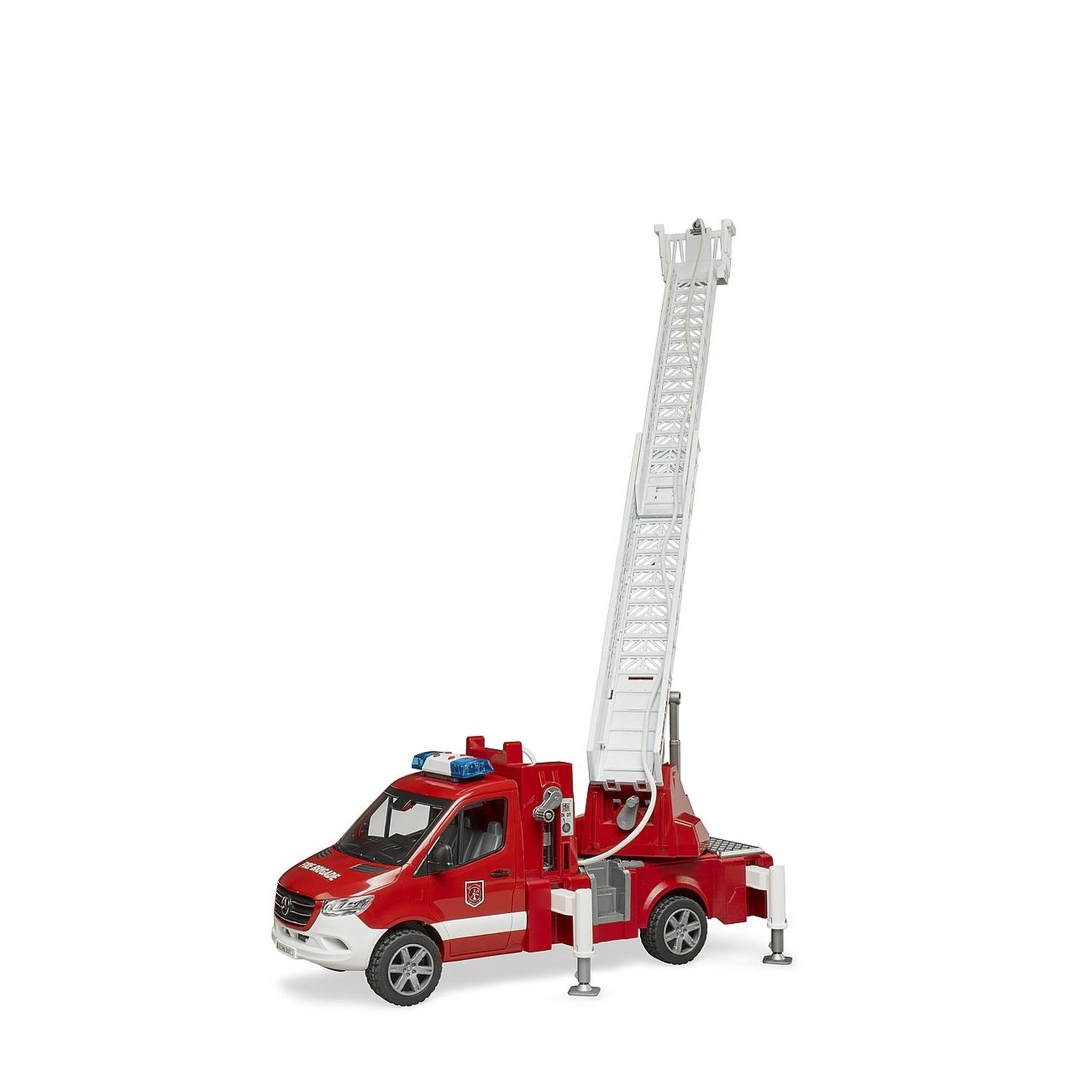 Voir la diapositive 4 : Bruder Camion de pompier Bruder avec échelle télescopique 70 cm