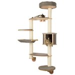 KERBL Kerbl Arbre a chats mural Dolomit XL Tofana 185 cm Gris 81541