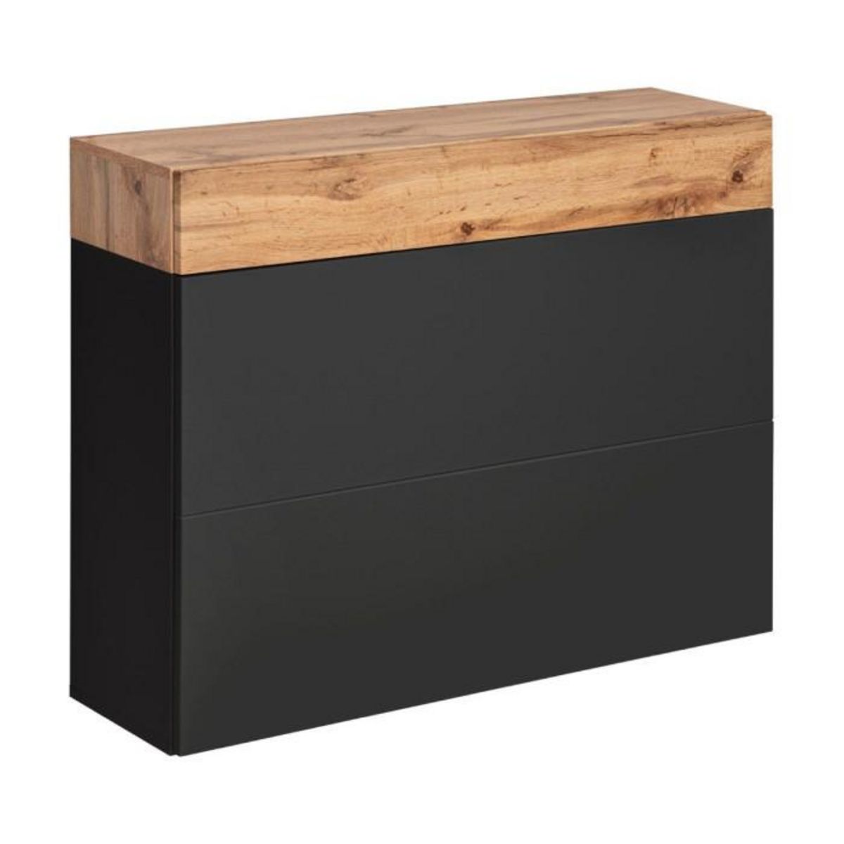 Paris Prix Buffet 2 Portes & 1 Tiroir  Easy  100cm Noir