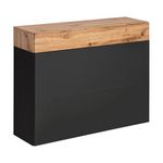 Paris Prix Buffet 2 Portes & 1 Tiroir  Easy  100cm Noir