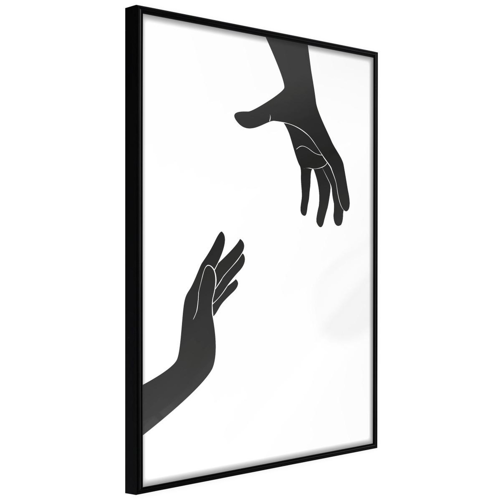 Paris Prix Affiche murale encadrée  language of gestures ii. Coloris disponibles : Jaune, Noir