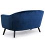 Voir la diapositive 2 : Paris Prix Canapé Scandinave Velours  Lopy  157cm Bleu