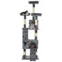 Voir la diapositive 2 : VIDAXL Arbre a chat et griffoirs Sisal 170cm Empreintes de pattes Gris