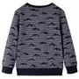 VIDAXL Sweatshirt pour enfants melange bleu marine 128