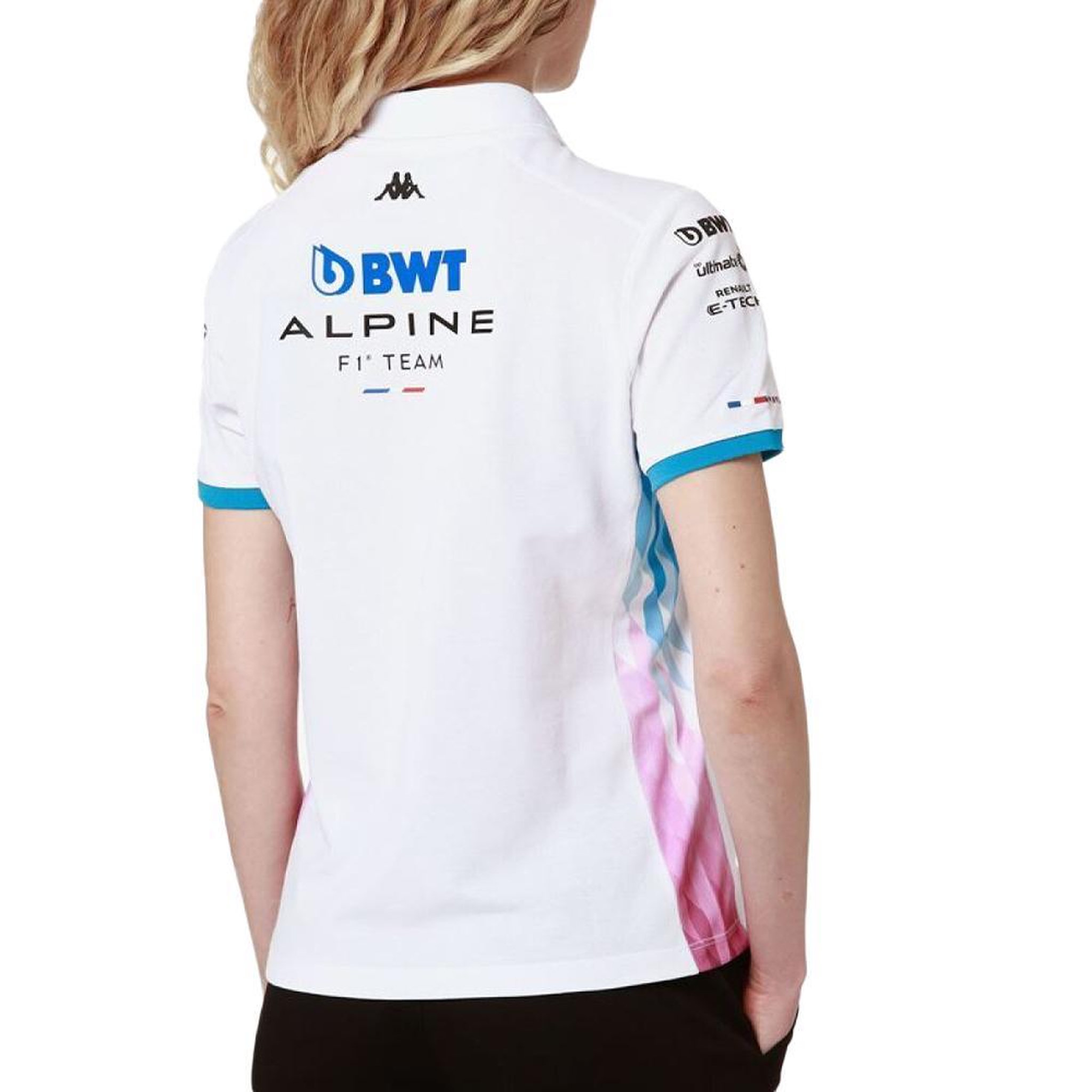 Voir la diapositive 2 : KAPPA Polo Blanc/Turquoise Femme Kappa Adrew