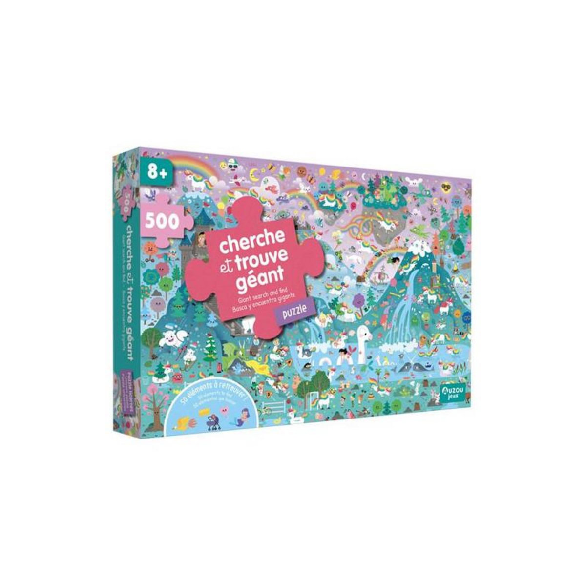 Editions Auzou Puzzle enfant Auzou Cherche et trouve géant 500 pièces