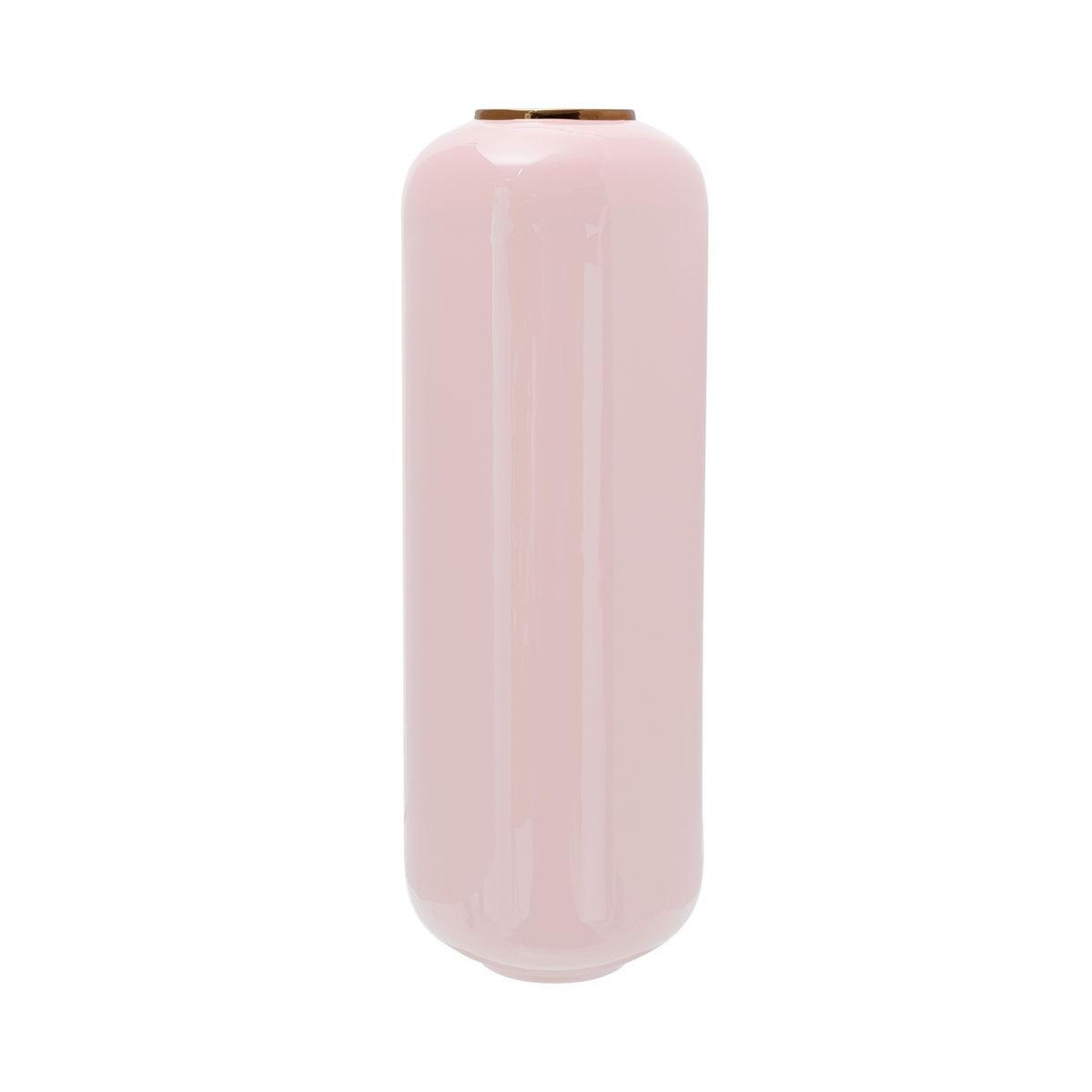 Voir la diapositive 1 : Paris Prix Vase design  touna  69cm rose poudré & or