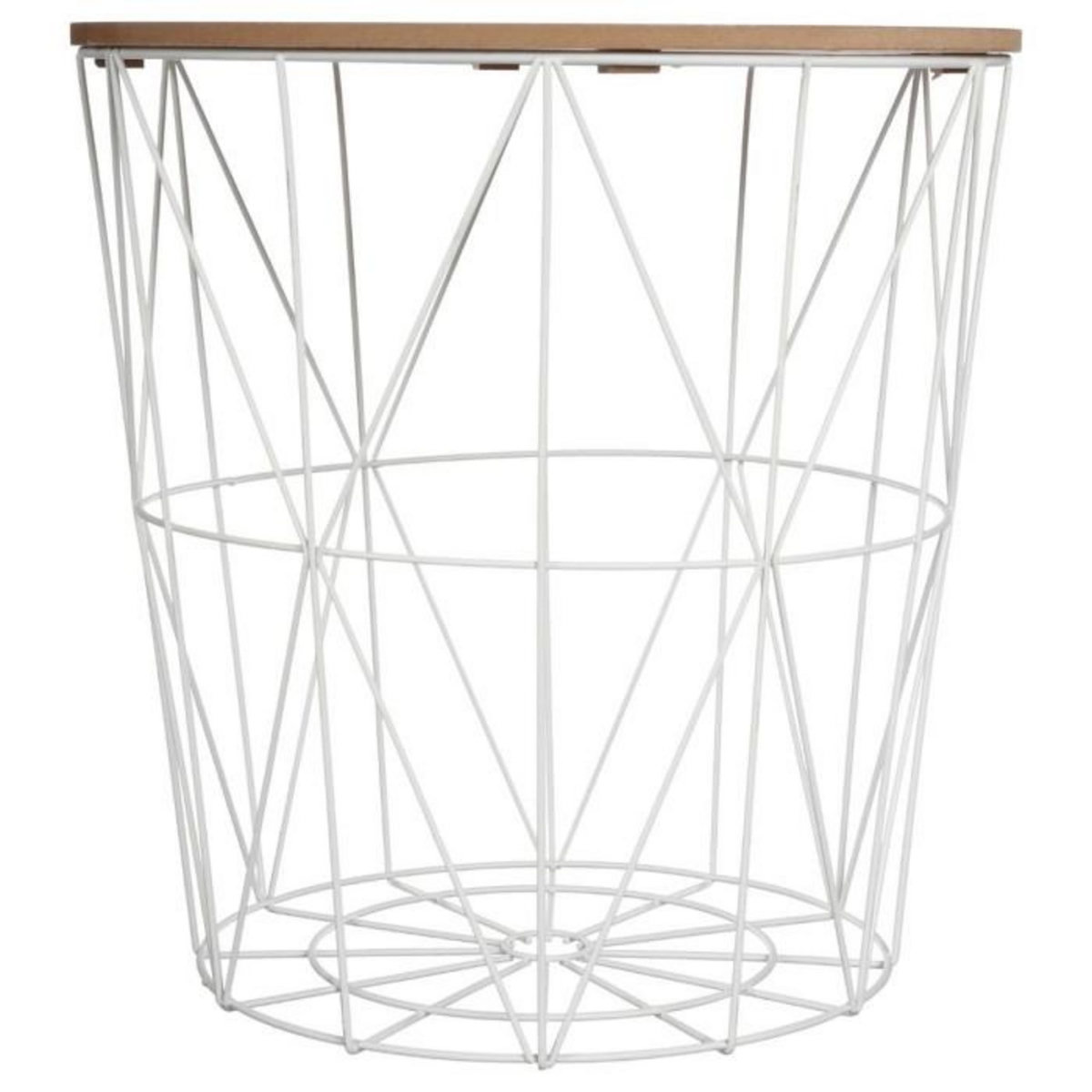 ATMOSPHERA Table d'Appoint Design  Kumi  41cm Blanc