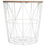 Voir la diapositive 3 : ATMOSPHERA Table d'Appoint Design  Kumi  41cm Blanc